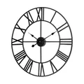 Produktbild: Teesa Wanduhr Analog groß Aluminium 60cm TSA0039 Schwarz