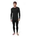 Produktbild: DANISH ENDURANCE Merinowolle Thermo-Unterwäsche Set, Premium Skiunterwäsche, Funktionsunterwäsche, Lange Unterhose & Langarmshirt für Herren, Schwarz, XL