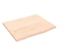 Produktbild: vidaXL Tischplatte Tischplatte 60x50x2 cm Massivholz Eiche Unbehandelt (1 St)