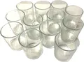 Produktbild: Relaxdays Teelichtgläser 12er Set Glas ca. 8,5 x 7 cm Gebraucht Gut R2192