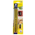 Produktbild: STAEDTLER Noris 120 HB Bleistift-Set, 3 Bleistifte mit Spitzer & Radierer Schule