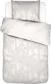 Produktbild: Essenza Satin-Bettwäsche-Garnitur Palma Farbe White Größe 200x200+2x80x80