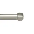 Produktbild: Umbra Cleo Gardinenstange, Ausziehbare Teleskop-Vorhangstange, Set beinhaltet Gardinenstange, 2 Endtücke, Wandhalter, Befestigungsmaterial, 91-168 cm, D25mm, Nickel