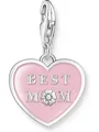 Produktbild: THOMAS SABO Kettenanhänger Thomas Sabo Damen-Charm 925er Silber, Emaille Herz