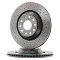 Produktbild: BREMBO 09.A200.1X 2x Bremsscheiben Hinten Ø310mm gelocht/innenbel. Kompatibel mit VW Golf VII Schrägheck 5G1, BQ1, BE1, BE2 1K0615601N 3QD615601A 3QF615601A