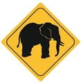 Produktbild: Autoaufkleber Sticker Achtung Elefant Aufkleber