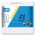 Produktbild: KMC Kette Z1 Wide EPT 1/2 x 1/8, 128 Glieder, 8,6 mm, LongLife, silber-grau