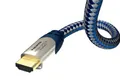 Produktbild: inakustik – 0042305 – Premium High Speed HDMI 2.0b Kabel mit Ethernet | Für die Übertragung von Ultra HD Signalen | 5m in Blau | 2160p - 4K@50/60Hz - Audio Return Channel - HDR-Support - HD Audio