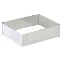 Produktbild: Kaiser 769400 Back- und Dekorierrahmen, Edelstahl, 6 cm , ausziehbar, 24 x 20-46 x 38 cm, silber