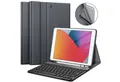 Produktbild: Fintie Tablet-Hülle Tastatur TPU Hülle für iPad 10.2 Zoll(9/8/7 Generation-2021/2020/2019), mit Pencil Halter und magnetisch Tastatur mit QWERTZ Layout