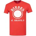Produktbild: Diesel 1976 Varsity Logo Racing Rotes T-Shirt