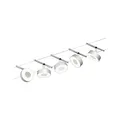 Produktbild: Paulmann 94475 LED Seilsytem Circle Basisset 5x400lm incl. 5x5 W Warmweiß Chrom matt, Chrom Kunststoff, Metall Beleuchtungssystem 3000 K