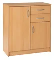 Produktbild: Kommode Sideboard Highboard Schrank Anrichte mit 2 Türen Schubladen Buche