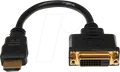 Produktbild: ST HDDVIMF8IN - HDMI Adapter, HDMI Stecker auf DVI 24+1 Buchse