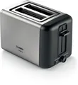 Produktbild: TAT3P420DE DesignLine Toaster 970 W 2 Scheibe(n) (Schwarz, Silber)