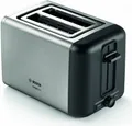 Produktbild: Bosch TAT3P420DE Toaster 2 Scheibe(n) Schwarz - Silber 970 W (TAT3P420DE)