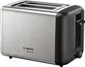 Produktbild: BOSCH Toaster TAT3P420DE DesignLine Edelstahl, 2 kurze Schlitze, 820 W