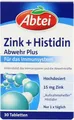 Produktbild: Abtei Zink Histidin Tabletten Immunsystem Nahrungsergänzung vegan 30 Stück 15mg