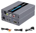 Produktbild: EASYCEL RCA S-Video auf HDMI Konverter, RCA Composite CVBS AV oder S-Video + R/L Audio Eingang zu HDMI Ausgang Upscale Konverter, Unterstützt 720P / 1080P Ausgangsschalter für N64, PS2, Wii, DVD