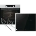 Produktbild: Gorenje Black Pepper Set SIXL - Backofen BOS6737E13X + Induktionskochfeld GI6401BX autark - Silber