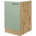 Produktbild: Flex-Well Exclusiv Spülenschrank SPU 50 Cara 50 cm Schilfgrün matt-Artisan Eiche