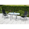 Produktbild: Gartentisch ausziehbar Metall/ Glas L: 65/130 cm