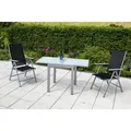 Produktbild: Gardenson Gartentisch, Silber, Metall, Glas, rechteckig, 130x65x65 cm, ausziehbar, Gartenmöbel, Gartentische, Gartentische ausziehbar