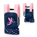 Produktbild: Bayer Design 62216AA Puppentrage EasyCarry, gepolstert, verstellbare Riemen, hinten und vorne tragbar, für Puppen und Plüschtiere, Blau, Rosa, Fee