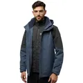 Produktbild: Jack Wolfskin 3-in-1-Funktionsjacke ROMBERG 3IN1 JKT M blau M (50)