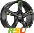 Produktbild: 4x Ronal R62 Green jetblack 8x19