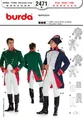Produktbild: Burda 2471 Schnittmuster KostŸm Fasching Karneval Napoleon Offizier (Herren, Gr, 46-58) Level 3 mittel