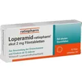 Produktbild: LOPERAMID-ratiopharm akut 2 mg Filmtabletten 10 St. PZN 00251191