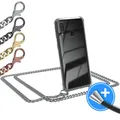 Produktbild: EAZY CASE für Samsung Galaxy A40 Hülle Band Handykette Metall transparent Cover