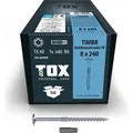 Produktbild: Tox TIMBR 8,0 x 240 TK (50 Stk.) (50 Schrauben pro Stück) (1120804180240)