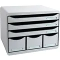 Produktbild: Exacompta Schubladenbox STOREBOX 6 offene Schubladen Office Lichtgrau 306740D