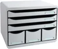 Produktbild: Exacompta Schubladenbox STOREBOX 6 offene Schubladen Office Lichtgrau