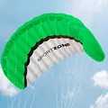 Produktbild: 2.5m Dual Line Stunt Sport Drachen mit Handgriff 30m String, Kitesurfen am Strand, Outdoor Park Garten Spiele Spaß … (Grün)