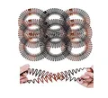 Produktbild: PMELCXD Voll Kreisförmig Stretch Kamm Flexibler Kunststoff Kreis Kamm Stretch Haarkamm Stirnband Haarbandhalter 9P, geeignet für Damenmodeaccessoires