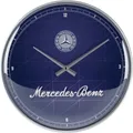 Produktbild: Nostalgic-Art Wanduhr Wanduhr - Mercedes-Benz - Silver & Blue