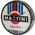 Produktbild: Wanduhr »Martini - L'Aperitivo Racing Stripes« Nostalgic Art - Martini Racing