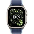 Produktbild: Watch Ultra 3, Smartwatch titan, 49 mm, Trail Loop blau/hellblau S/M, Titangehäuse, Cellular