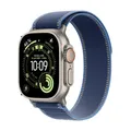 Produktbild: Apple Watch Ultra 3 Titanium Cellular 49mm Natur (Trail Loop blau/hellblau) S/M (MEWR4QF/A)