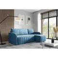 Produktbild: Ecksofa mit Schlaffunktion und Bettkasten Sofa L-form Wohnlandschaft Couch L-form Schlafsofa Sofagarnitur Sofa Eckcouch Universelle Seite - Türkis