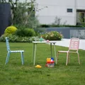 Produktbild: casa.pro Kindersitzgruppe Etroubles Kindertisch mit 2 Stühlen Kindertisch Kinderstuhl Sitzgruppe Outdoor Indoor Gartenmöbel Kinder Kindermöbel Kindersitzgarnitur Stahl Mehrfarbig