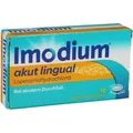 Produktbild: IMODIUM akut lingual Schmelztabletten 12 St. PZN 01689854