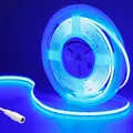 Produktbild: GOMING 24V 5M COB LED Strip Blau LED Streifen 480LED/M LED Band Selbstklebend Hohe Helligkeit Nicht Wasserdicht IP20 Lichtband für Innen Heim Deko(Netzteil nicht Enthalten)