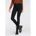 Produktbild: High-waist-Jeans TAMARIS, Damen, Gr. 42, N-Gr, schwarz, Denim/Jeans, Obermaterial: 63% Baumwolle, 32% Polyester, 5% Elasthan, skinny fit knöchelfrei, Jeans High-Waist-Jeans, Skinny Fit, modischer Ankle Cut, mit Gürtelschlaufen, Topseller