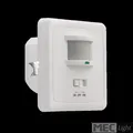 Produktbild: weißer Led Einbau Bewegungsmelder für Innen - Wand Einbaubewegungsmelder