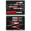 Produktbild: Zwilling Maniküre Pediküre Set 10tlg. mit Nagelknipser, Leder, rot