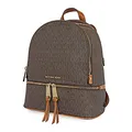 Produktbild: Michael Kors Damen Rhea Medium Logo Rucksack, Brown, 24.1 x 12.7 x 31.8 cm
